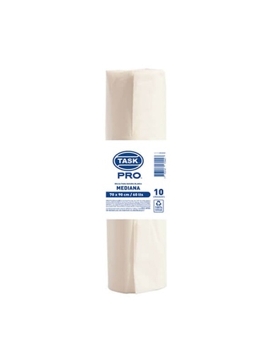 Bolsa Rollo TK blanca 70x90 Paquete x10