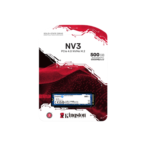 Unidad De Estado Solido kingston 500GB NV3 M.2 2280 PCIe 4.0 NVMe