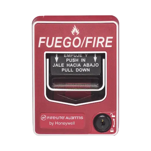 [BG12-LX-SP] Estación Manual de Emergencia de Doble Acción Direccionable / Texto en Español / Compatible con Paneles Direccionables Fire-Lite