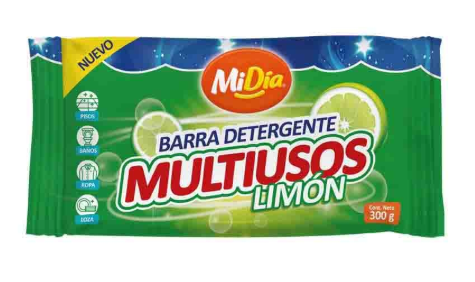Barra Detergente MiDia Limon 300g