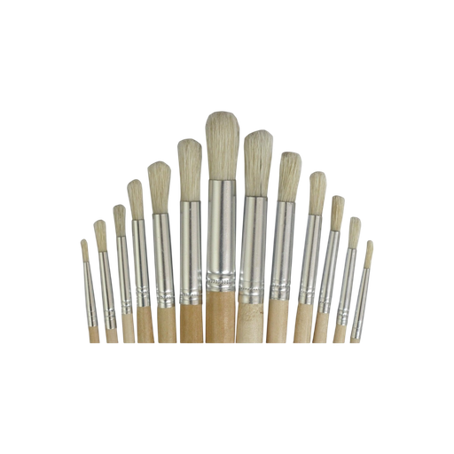 [121103] Estuche Pincel Redondo X12 Madera 