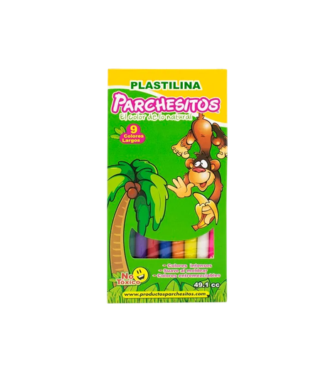 [121181] Plastilina Parchesitos larga X9