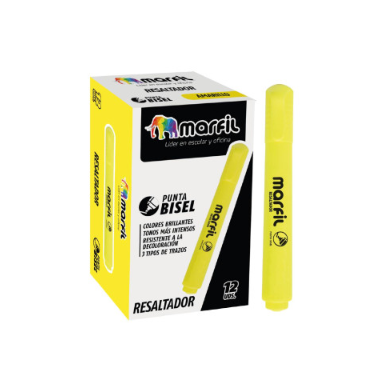 [121188] Resaltador Marfil Colores Punta Bisel